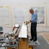 g.r. arbeitet an cage